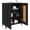 vidaXL Sideboard Schwarz Eichen-Optik 69,5 x 34 x 90 cm Holzwerkstoff