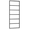 vidaXL Schiebet&uuml;r mit Beschlag 76x205 cm ESG-Glas & Aluminium