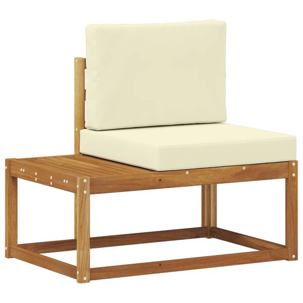 vidaXL Outdoor-Sofagarnitur mit Kissen 2 pcs Natur