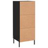 vidaXL Sideboard Schwarz 34,5x34x90 cm Holzwerkstoff