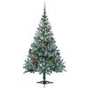 vidaXL K&uuml;nstlicher Weihnachtsbaum Gr&uuml;n 150 cm PVC und Stahl