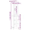 vidaXL Highboard Sonoma-Eiche 34,5x34x180 cm Holzwerkstoff