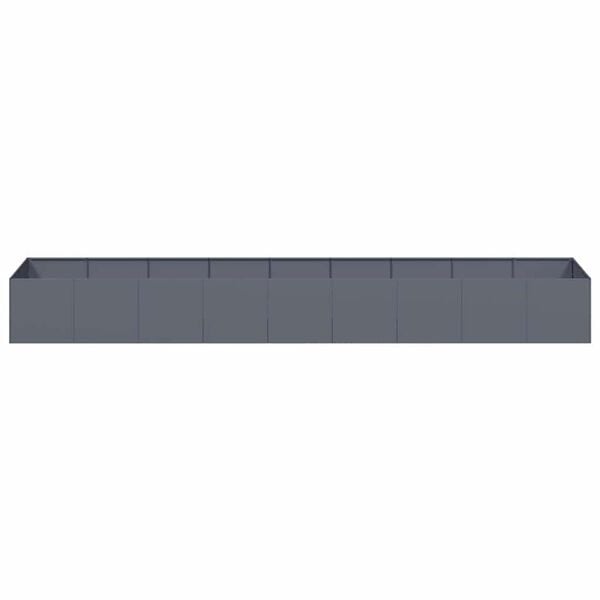vidaXL Pflanzgef&auml;&szlig; Anthrazit 360x80x40 cm Stahl