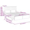 vidaXL Aufbewahrungsbett mit Kopfteil Wei&szlig; 140 x 190 cm Holzwerkstoff