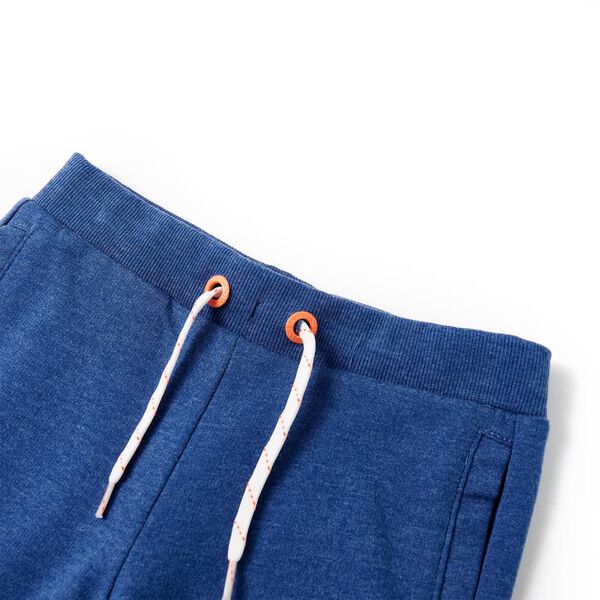 Kindershorts mit Kordelzug Dunkelblau Melange 92