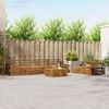 vidaXL Outdoor-Sofagarnitur 7 pcs Natur