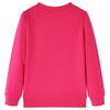 Kinder-Sweatshirt Knallrosa 116