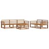 vidaXL Outdoor-Sofagarnitur 6 pcs Natur Massivholz Akazie