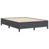 vidaXL Boxspringbett Dunkelgrau 140 x 200 cm Cordstoff