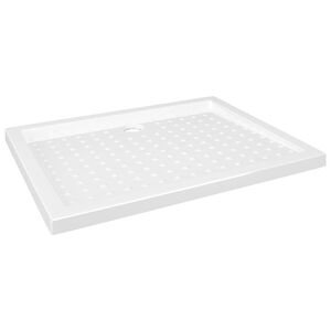 vidaXL Duschwanne Anti-Rutsch Wei&szlig; 90x70x4 cm ABS