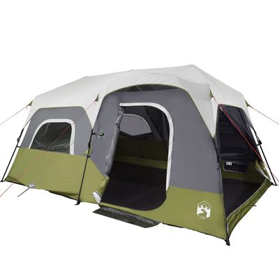 vidaXL Campingzelt mit LED 9 Personen Grün