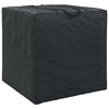 vidaXL Outdoor Aufbewahrungstasche Schwarz 80 x 80 x 60 cm 210D-Gewebe