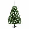 vidaXL K&uuml;nstlicher Weihnachtsbaum Gr&uuml;n 120 cm PVC und Metall