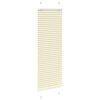 vidaXL Plissee Creme 40x150 cm Stoffbreite 39,4 cm Polyester