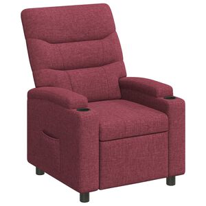 vidaXL Liegestuhl Weinrot 75 x 95 x 103 cm Stoff