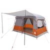 vidaXL Familienzelt 8 Personen Grau und Orange Polyester