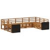 vidaXL Outdoor-Sofagarnitur 9 Stk. Natur Massivholz Akazie
