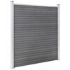 vidaXL Gartenzaun WPC 1045x186 cm Grau