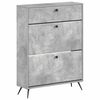 vidaXL Schuhschrank BREDA 78 x 24 x 103 cm Holzwerkstoff Betongrau
