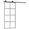 vidaXL Schiebet&uuml;r mit Beschlag 90x205 cm ESG-Glas & Aluminium