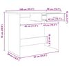 vidaXL Schreibtisch Artisan-Eiche 100 x 50 x 76 cm Holzwerkstoff