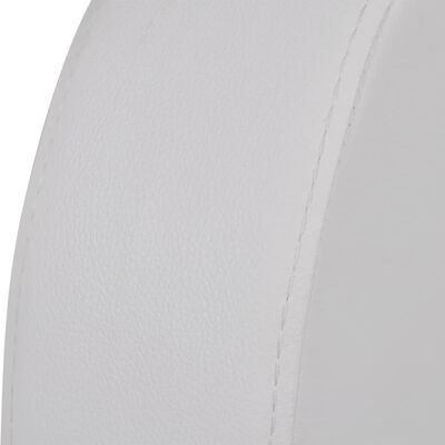 vidaXL Relaxsessel 3-Sitzer mit LED Kunstleder Weiß