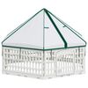 vidaXL 6-Panel-Hundespielplatz 122 x 106,5 x 82 cm Kunststoff Wei&szlig;
