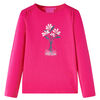 vidaXL Kinder-Langarmshirt Knallrosa 104