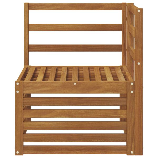 vidaXL Outdoor Ecksofa Massivholz Akazie Natur 63 x 63 x 73 cm