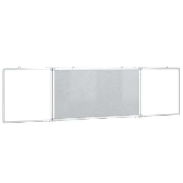 vidaXL Magnetisches Whiteboard Klappbar 200x50x1,7 cm Aluminium