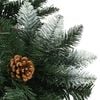 vidaXL Künstlicher Weihnachtsbaum Kiefernzapfen Weißem Glitzer 180 cm