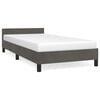 vidaXL Bettgestell ohne Matratze Dunkelgrau 80x200 cm Samt