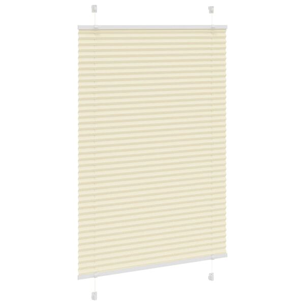 vidaXL Plissee Creme 95x100 cm Stoffbreite 94,4 cm Polyester