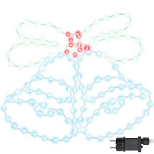 vidaXL Weihnachtsglocke mit 144 LEDs Mehrfarbig 56 x 46 cm PVC