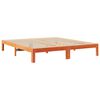 vidaXL Familienbett ohne Matratze Wachsbraun 270x200 cm Massivholz