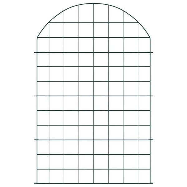 vidaXL Teichzaun Set 8 pcs Gr&uuml;n 50 x 80 cm Stahl