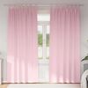 vidaXL Verdunkelungs-Vorh&auml;nge mit Ringen 2 pcs Babyrosa 245 x 140 cm