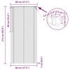 vidaXL Venetianer Jalousie Verstellbar Silber Grau 213 x 80 cm PVC