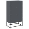 vidaXL Highboard Anthrazit 68x39x123 cm Stahl