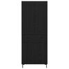 vidaXL Highboard 2 pcs Schwarz Eichen-Optik Holzwerkstoff