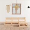 vidaXL 4-tlg. Garten-Lounge-Set Massivholz Kiefer