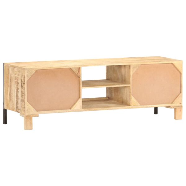 vidaXL TV-Schrank 120×30×40 cm Raues Mangoholz