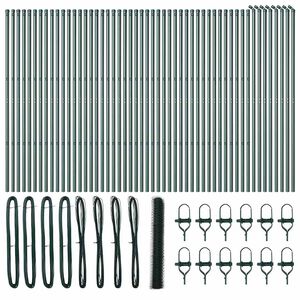 vidaXL Zaunpfosten Gr&uuml;n