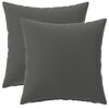 vidaXL Kissen mit Kissen HEERLEN 2 Stk. Anthrazit Polyester