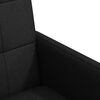 vidaXL Esszimmerst&uuml;hle mit Rollen 2 pcs Schwarz 58 x 65 x 94 cm Stoff