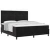 vidaXL Boxspringbett mit Matratze Schwarz 180 x 200 cm Stoff