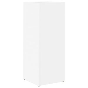 vidaXL Sonnenschirmhalter Wei&szlig; 25 x 24,5 x 64 cm Holzwerkstoff