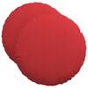 vidaXL Sitzkissen 2 stk. Stoff Rot &Oslash;50 x 19 cm