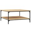vidaXL Couchtisch Sonoma-Eiche 80x80x40 cm Holzwerkstoff