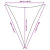 vidaXL Sonnensegel 160 g/m² Braun 5x6x6 m HDPE
